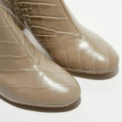 Geox Bottines|Bottines en Cuir Pheby 80 sable - Talon 8 cm