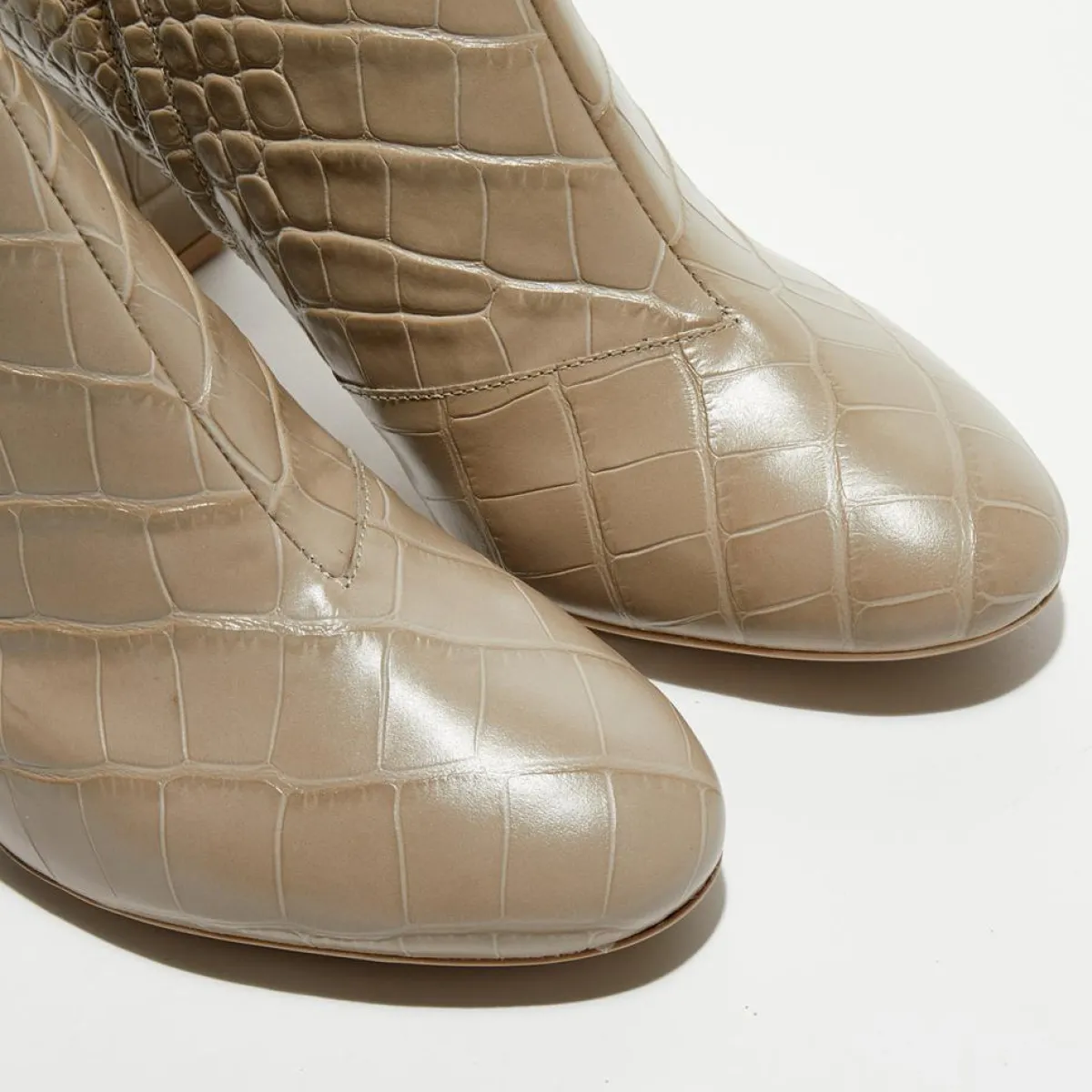 Geox Bottines|Bottines en Cuir Pheby 80 sable - Talon 8 cm