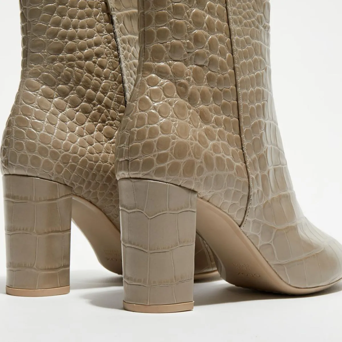 Geox Bottines|Bottines en Cuir Pheby 80 sable - Talon 8 cm