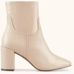 Cosmoparis Bottines|Bottines en Cuir Rissia beiges - Talon 7 cm