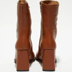 Apologie Bottines|Bottines en Cuir Romy terracotta - Talon 8,5 cm