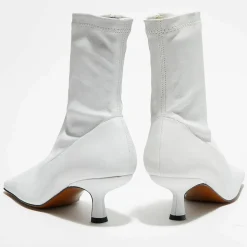 By Far Bottines|Bottines en Cuir Socks blanches - Talon 5,5 cm