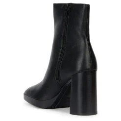 Geox Bottines|Bottines en Cuir Teulada noires - Talon 9 cm