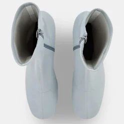 By Far Bottines|Bottines en Velours de Cuir Maya bleues - Talon 6,5 cm