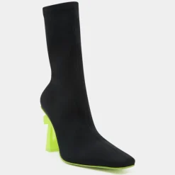 Palm Angels Bottines|Bottines Palm Heel noir/jaune - Talon 10 cm