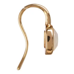 Moonstone Boucles D'Oreilles|Boucles d'oreilles Ella Nacre en laiton doré