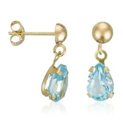 Instant d'Or Boucles D'Oreilles|Boucles d'oreilles Jolie Topazes 1.27 ct or jaune