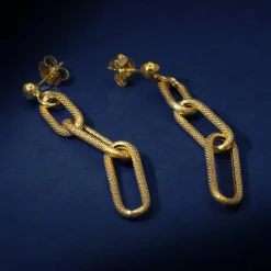 By Rafaella Boucles D'Oreilles|Boucles d'oreilles Lorenzo en Argent doré