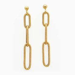 By Rafaella Boucles D'Oreilles|Boucles d'oreilles Lorenzo en Argent doré