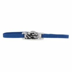 Les Interchangeables Bracelets|Bracelet Plaque Ruban Granite Strass bleu