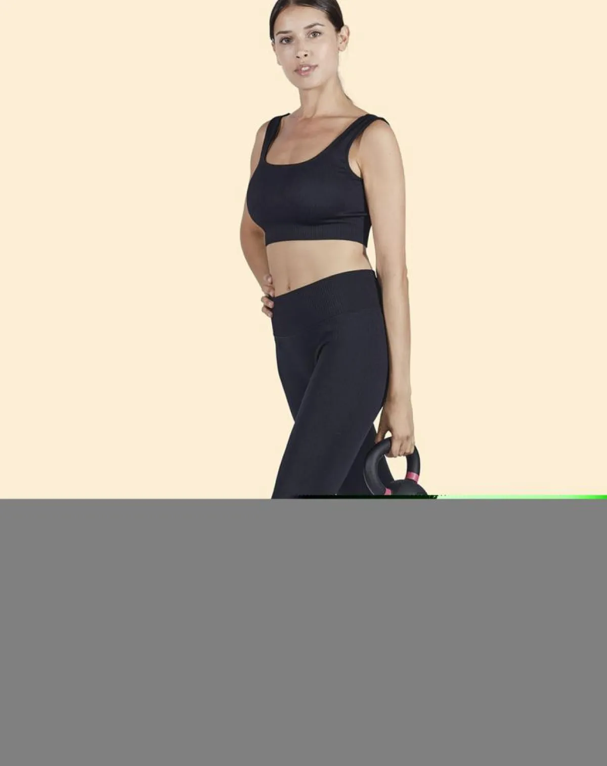 Onamaste Lingerie, Nuit|Brassière de sport Maintien léger noire