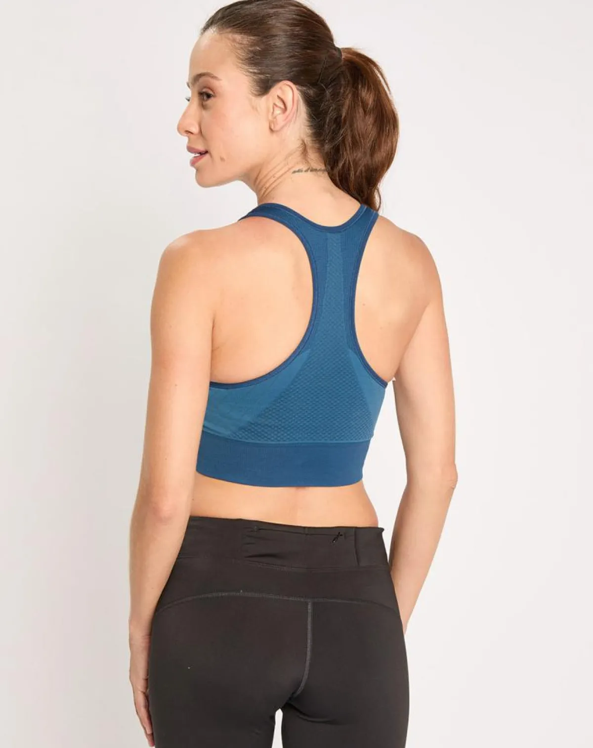 Odlo Lingerie, Nuit|Brassière de sport Seamless Medium bleu aile sarcelle