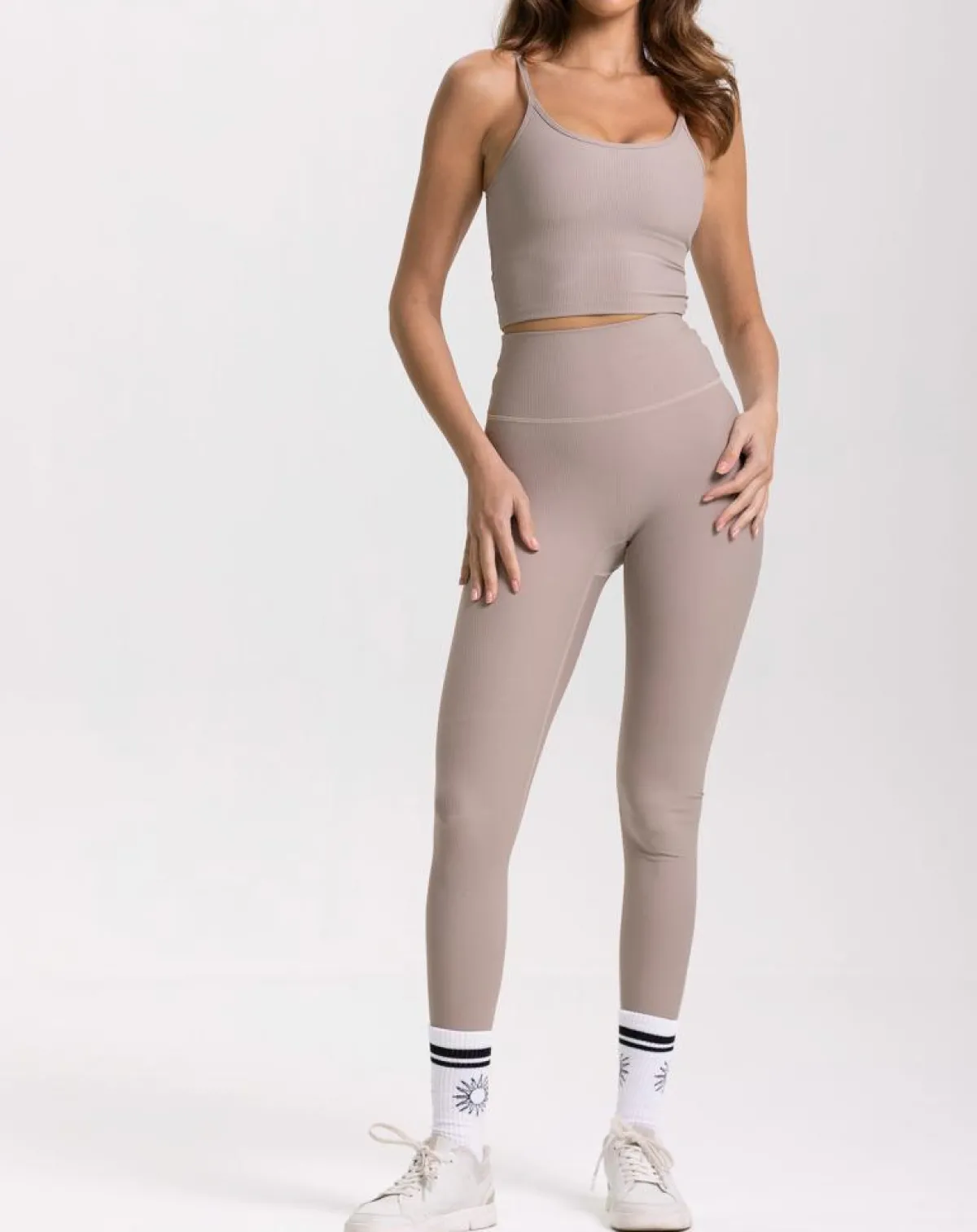 Onamaste Tops Et Blouses|Brassière Lotus taupe