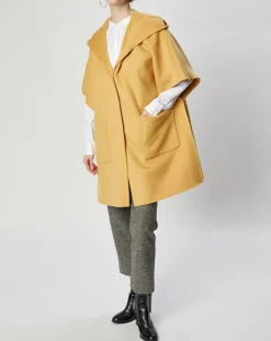 Lou Andrea Vestes, Blousons|Cape 100% Laine Lea ocre