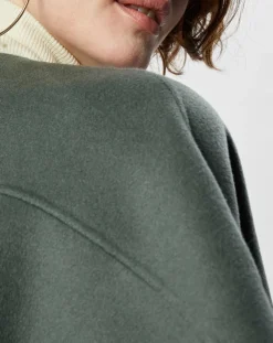 Lou Andrea Vestes, Blousons|Cape 100% Laine Lou verte