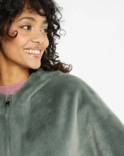 Lou Andrea Vestes, Blousons|Cape en Fausse Fourrure Hope laurel