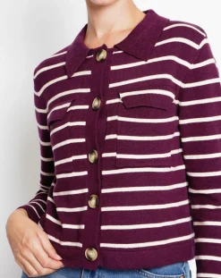 Assuili Gilets Et Cardigans|Cardigan Audrey bordeaux