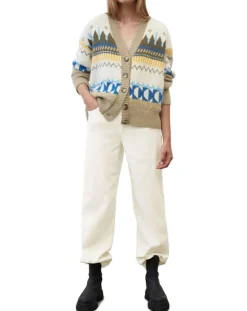 Marc O'Polo Gilets Et Cardigans|Cardigan en Alpaga, Laine & Cachemire mélangés jacquard graphique multicolore