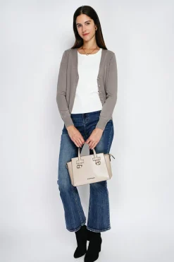 Assuili Gilets Et Cardigans|Cardigan en Cachemire mélangé col V taupe