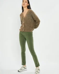 Lauren Vidal Gilets Et Cardigans|Cardigan en Laine & Mohair mélangés Seven moka