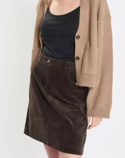 Marc O'Polo Gilets Et Cardigans|Cardigan en Laine mélangée marron clair