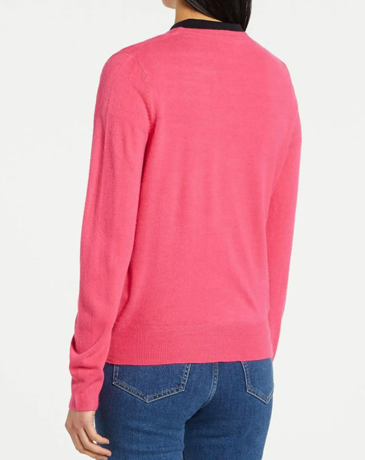 Galeries Lafayette Gilets Et Cardigans|Cardigan en Maille fine Fanny rose