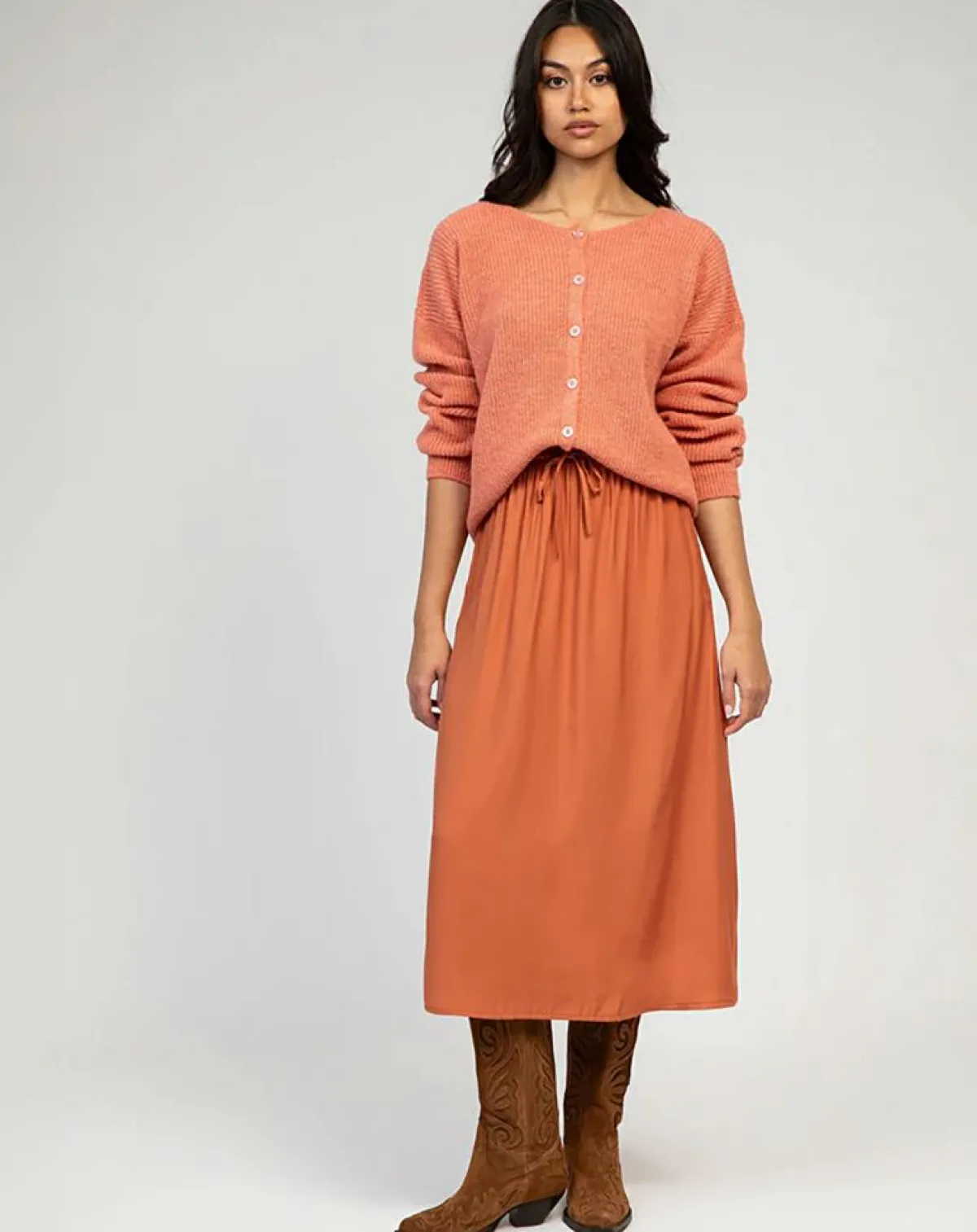 An'ge Gilets Et Cardigans|Cardigan Laramim rose