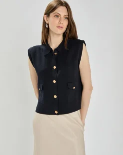 An'ge Gilets Et Cardigans|Cardigan Levamaya marine