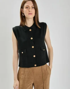 An'ge Gilets Et Cardigans|Cardigan Levamaya noir