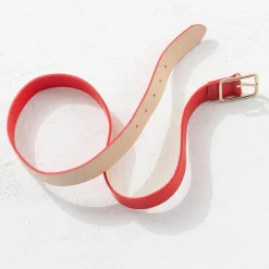 Chloé Stora Ceintures|Ceinture en Cuir Apix rouge