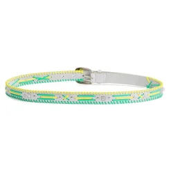 Wild Ceintures|Ceinture en Cuir Dinka argentée