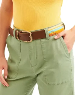 Wild Ceintures|Ceinture en Cuir Eneko marron