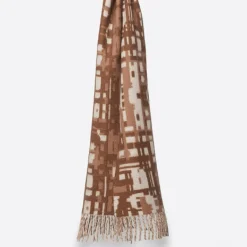 Petrusse Echarpes, Foulards|Écharpe 100% Cachemire Arsene camel - 33x190cm