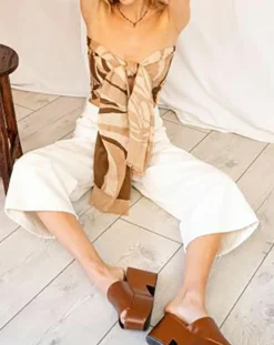 Petrusse Echarpes, Foulards|Écharpe 100% Coton Bio Onde sable - 70x200 cm