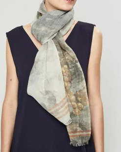 Petrusse Echarpes, Foulards|Écharpe 100% Laine Un cepage/beige - 60x190 cm