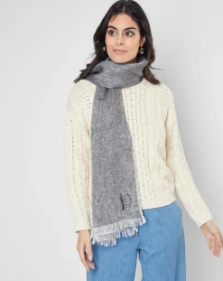 Petrusse Echarpes, Foulards|Écharpe 100% Lin Volage Graphite - 60x190 cm