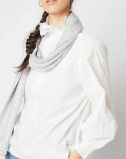 Galeries Lafayette Echarpes, Foulards|Écharpe Claire gris clair - 180x40 cm