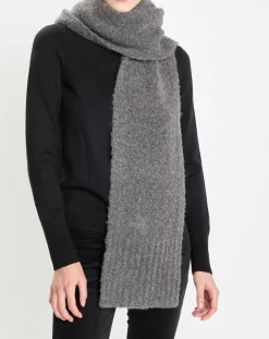 Marc O'Polo Echarpes, Foulards|Écharpe en Laine mélangée et bouclée gris foncé