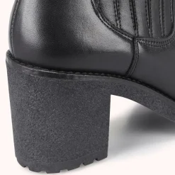 Cosmoparis Bottines|Chelsea boots en Cuir Bena noirs - Talon 7 cm