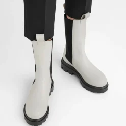 Flattered Bottines|Chelsea boots en Cuir Lia crème