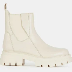 Ash Bottines|Chelsea Boots en Cuir Links beiges - Talon 6 cm