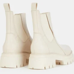 Ash Bottines|Chelsea Boots en Cuir Links beiges - Talon 6 cm