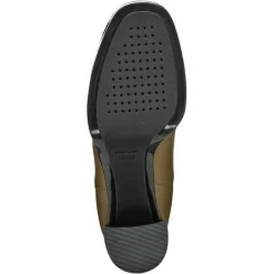 Geox Bottines|Chelsea Boots en Cuir Teulada olive/noir - Talon 9.5 cm