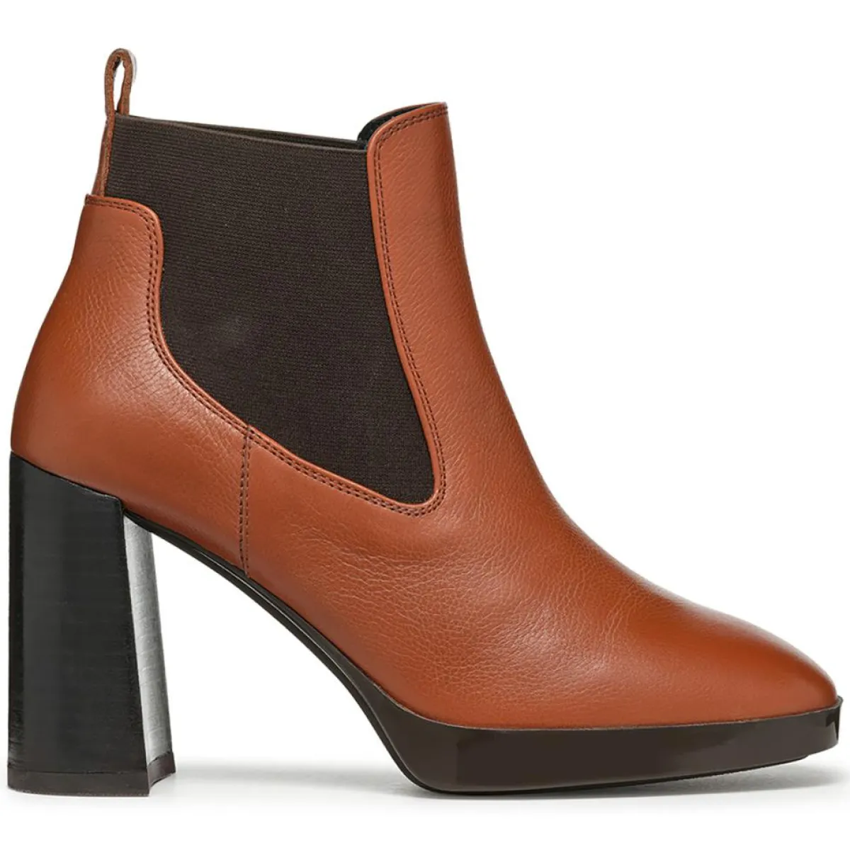 Geox Bottines|Chelsea Boots en Cuir Teulada brandy/coffee - Talon 9.5 cm