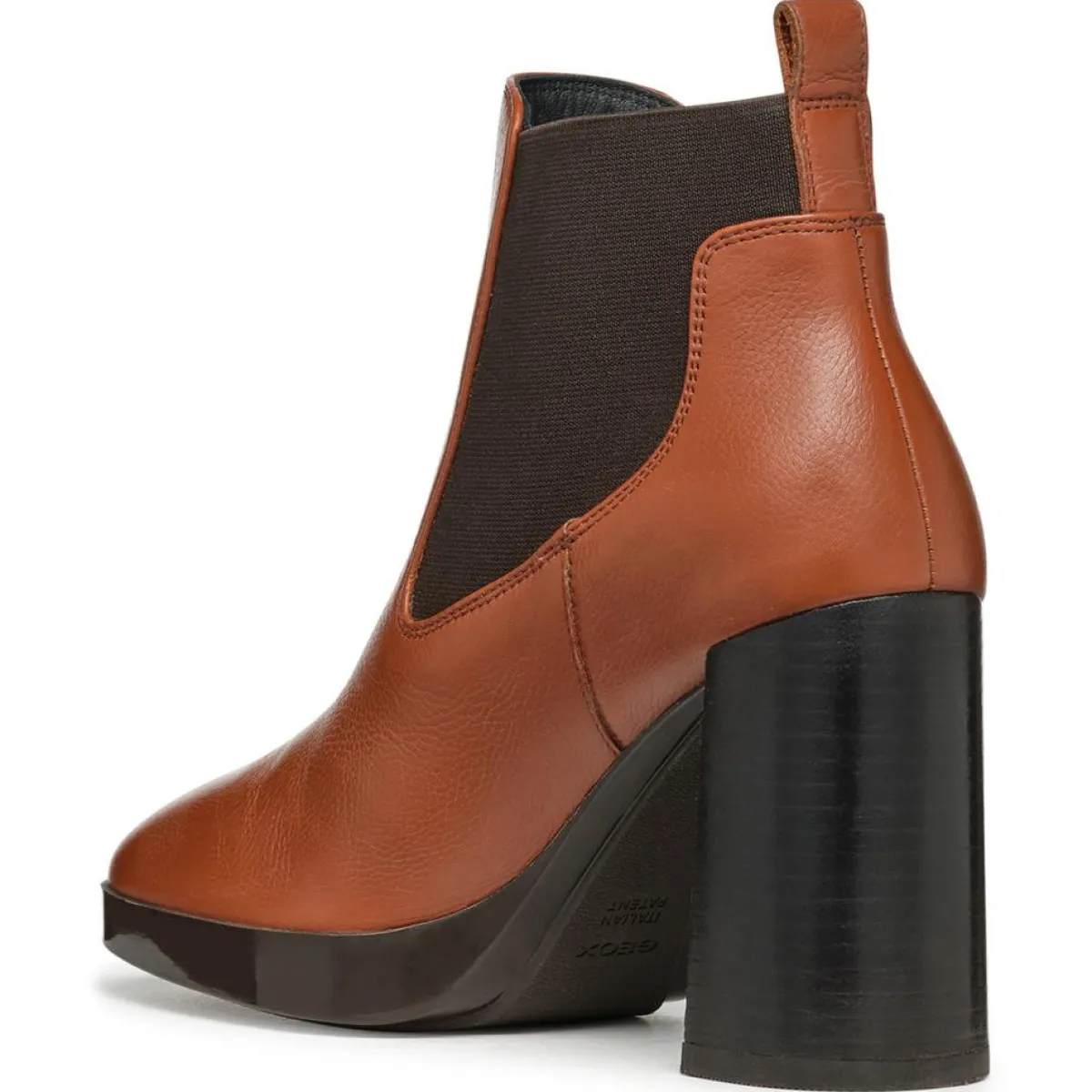 Geox Bottines|Chelsea Boots en Cuir Teulada brandy/coffee - Talon 9.5 cm