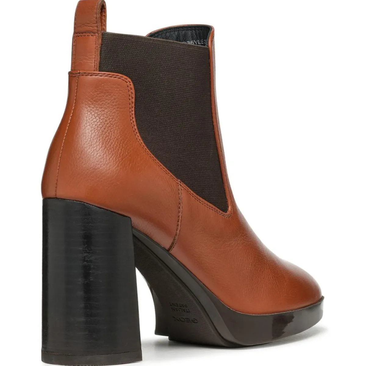 Geox Bottines|Chelsea Boots en Cuir Teulada brandy/coffee - Talon 9.5 cm