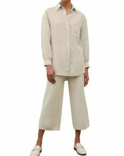 Marc O'Polo Chemises|Chemise 100% Lin Drapé beige