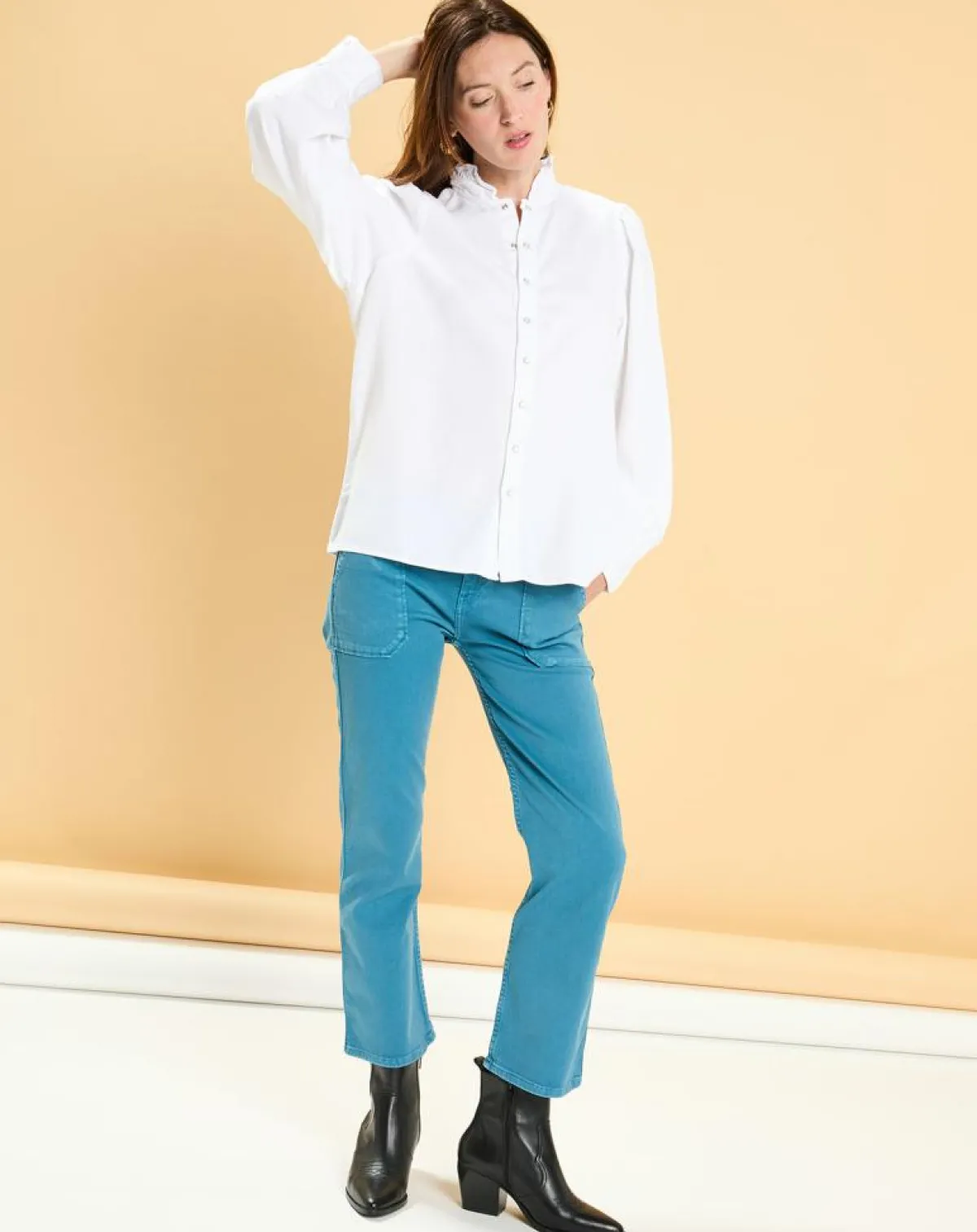 Acquaverde Chemises|Chemise Arielle blanche