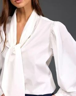 Lauren Vidal Chemises|Chemise Azami rayée blanche