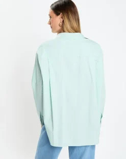 Marc O'Polo Chemises|Chemise boyfriend bleu clair